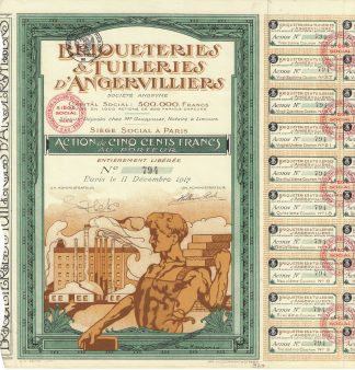 Briqueteries & Tuileries d'Angervilliers S.A., 1917