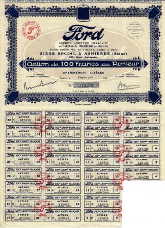 Ford, S.A. - 1929